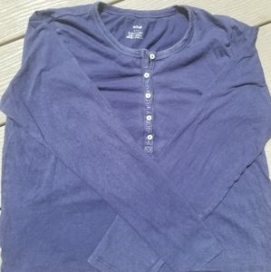 Aerie Distressed Cropped Shirt